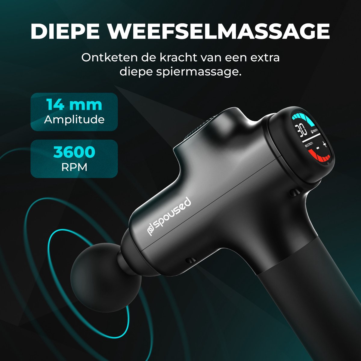 Spoused Massage Gun - Sport en Relax Massage Apparaat