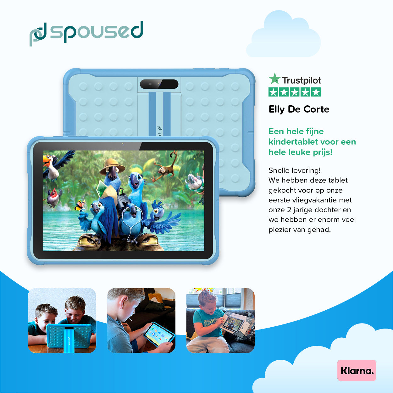 Spoused kindertablet 10 inch