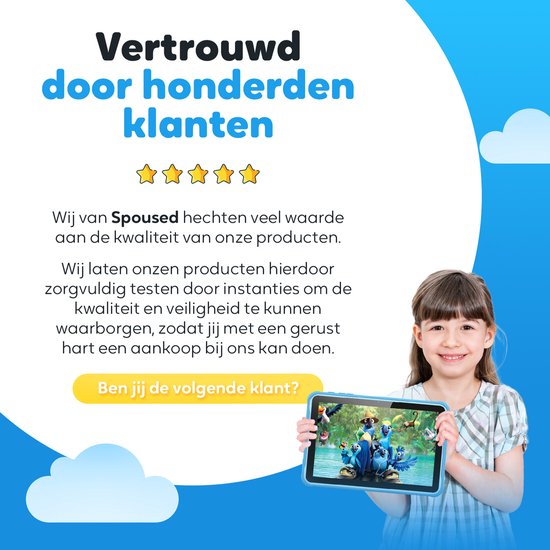 Spoused kindertablet 10 inch