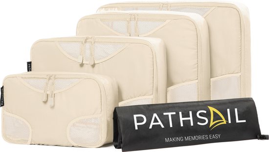 Pathsail® Packing Cubes Set 5-Delig - Bagage Organizers - Koffer organizer set - Inclusief was tas PSA003