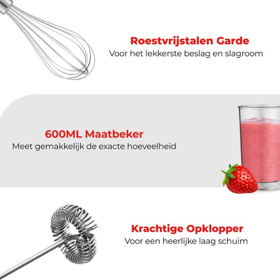 Kitchenwell Staafmixer Set KN310 -  Mixer 5-in-1