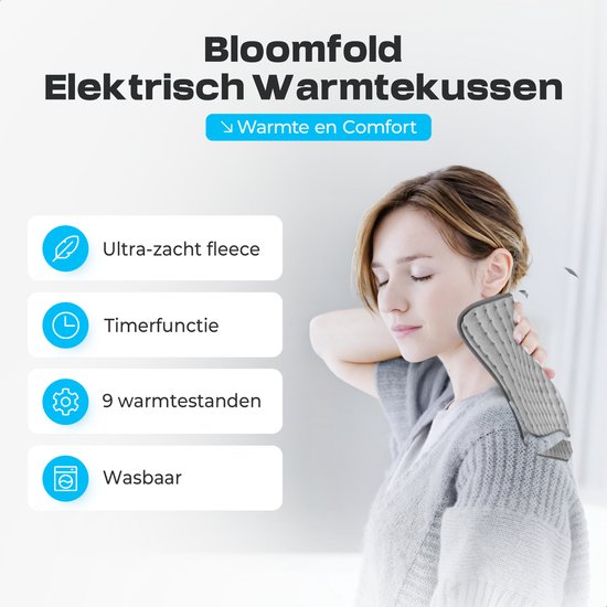 Bloomfold Elektrisch warmtekussen - 40 x 30 cm