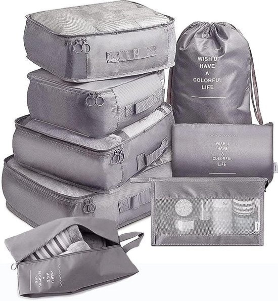 Pathsail® Packing Cubes Set 9-Delig - Bagage Organizers - Koffer organizer set