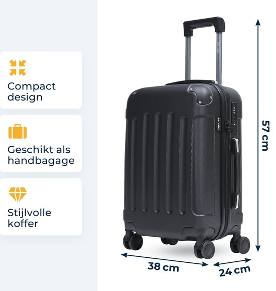 Pathsail® Handbagage Koffer 39.5L x 55 cm - ABS