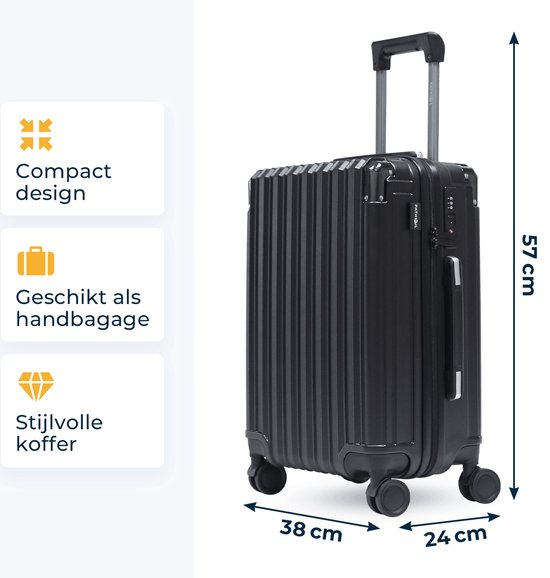 Pathsail® Handbagage Koffer 40.5L x 55 cm - PC