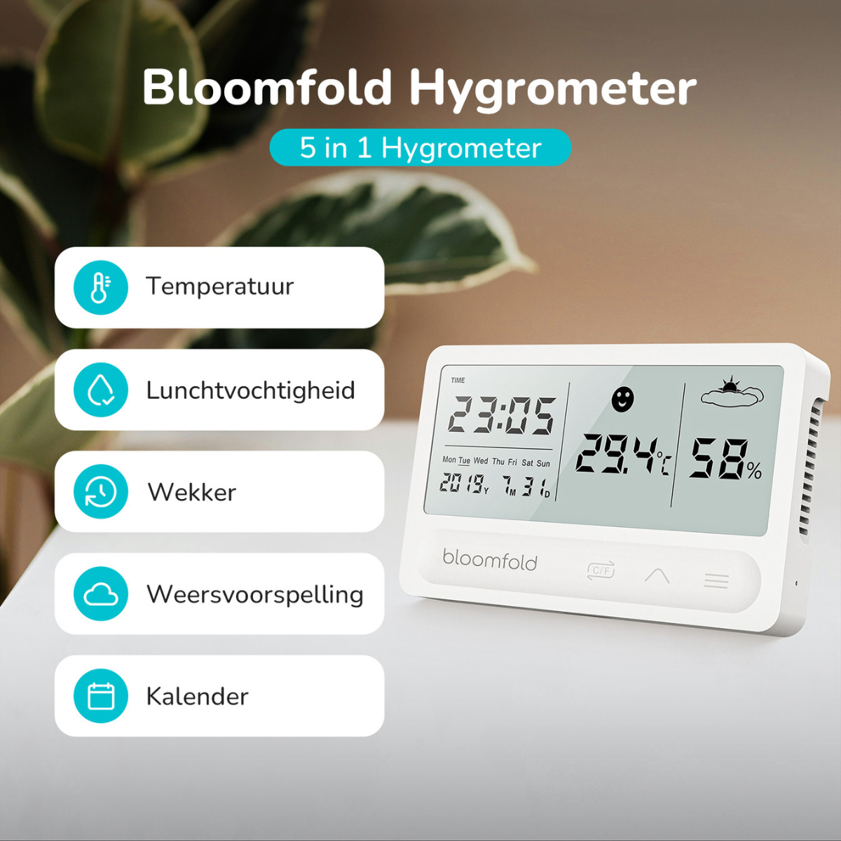 Bloomfold Digital Hygrometer BF104