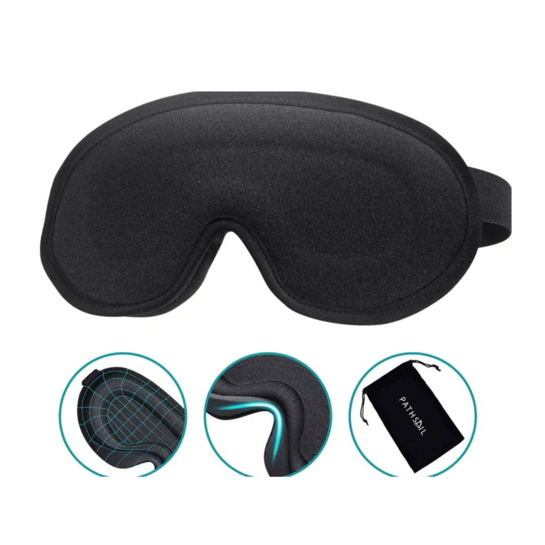 Pathsail® Slaapmasker - Traagschuim slaapmasker - Luxe 3D Oogmasker  PSA010